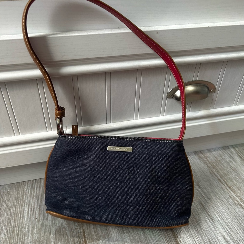 Gloria Vanderbilt Blue Denim Shoulder Bag